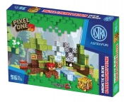 Zestaw klocków magnetycznych AstraFun Pixel One Dżungla - 96 el.